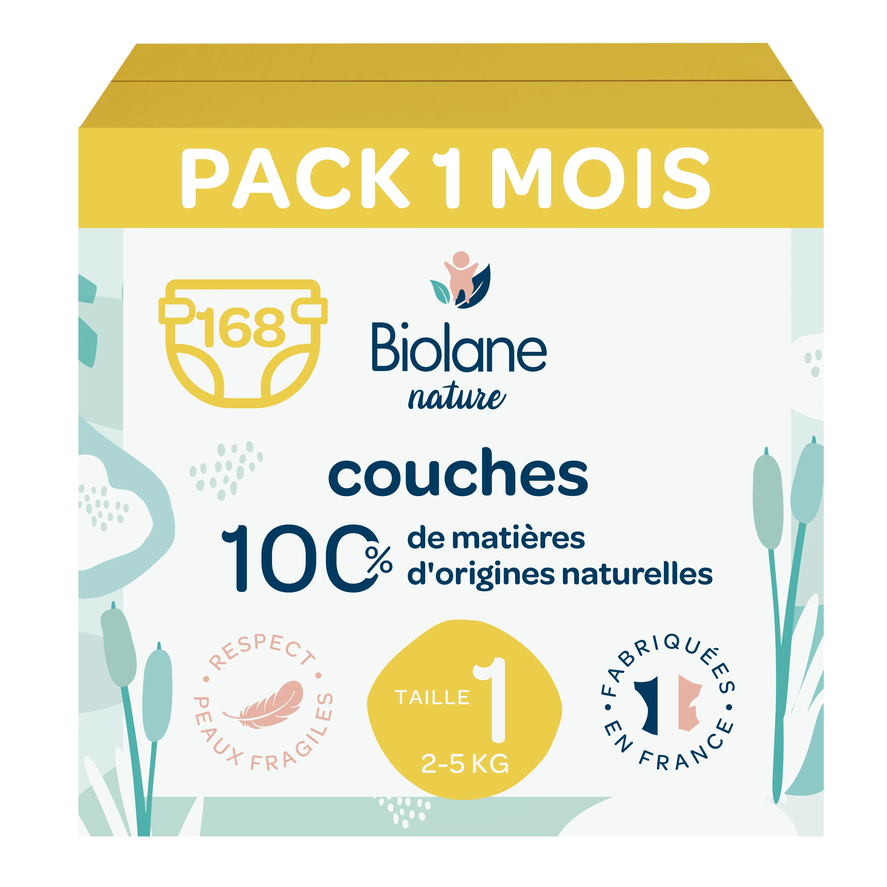 Couches Biolane Nature - Taille 1 - Image 2