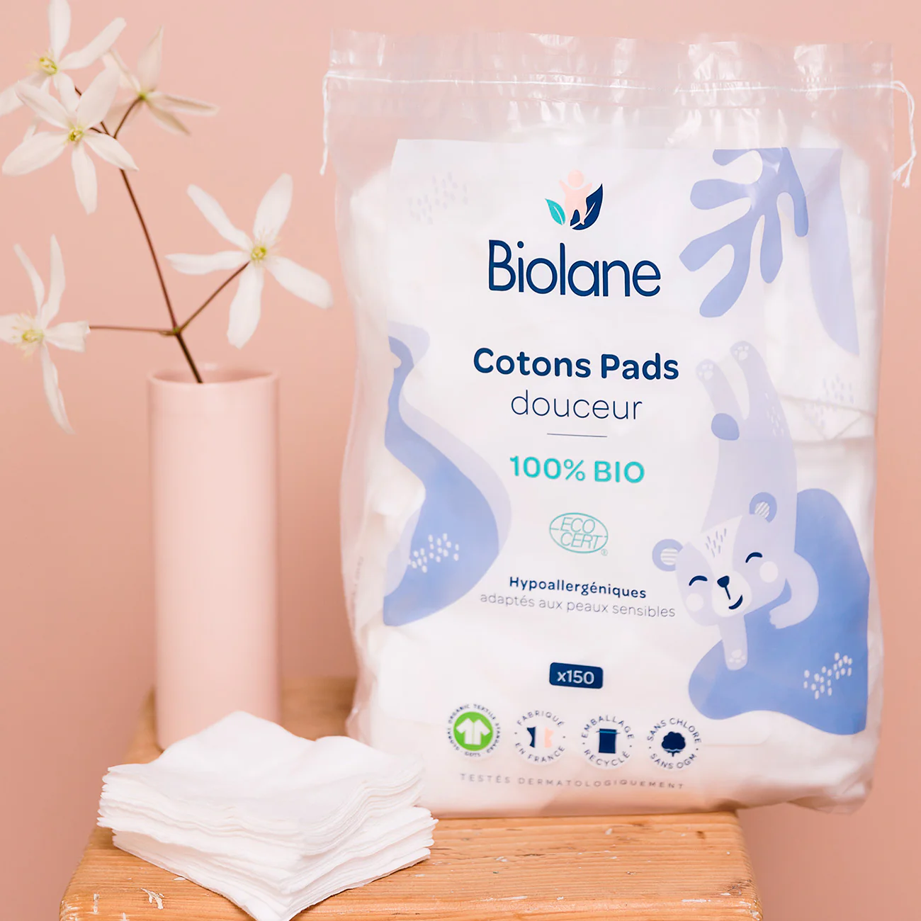 Lot 3x Cotons Pads douceur 100% BIO - Image 2