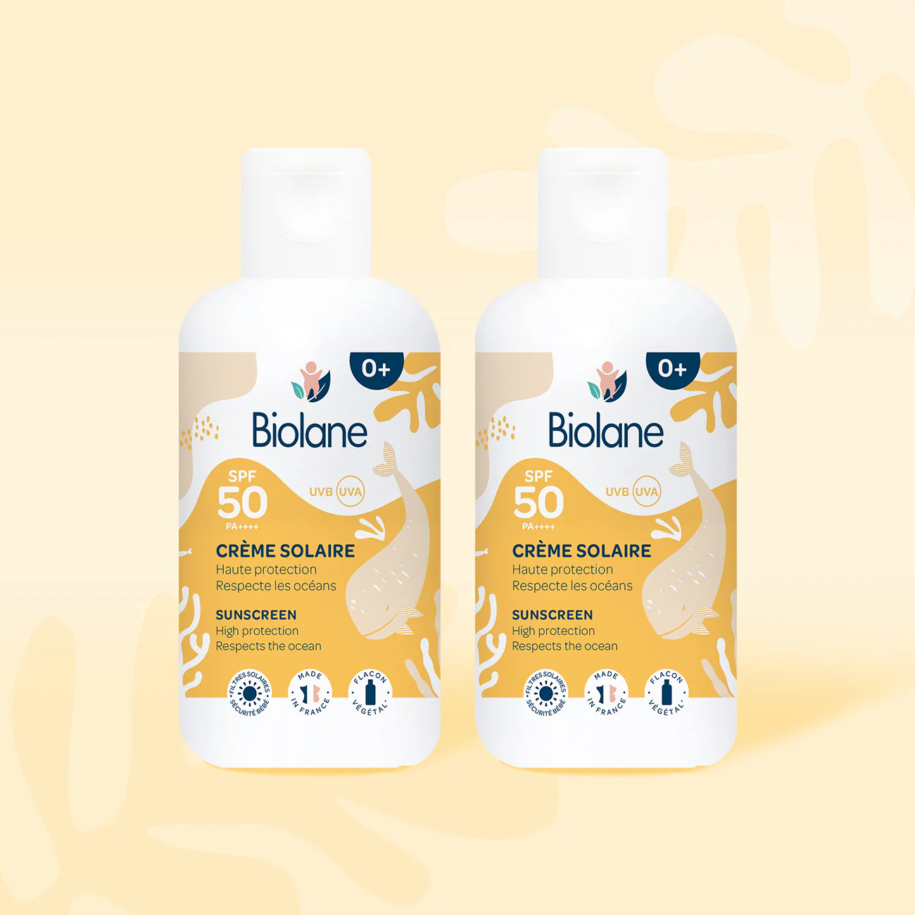 Lot de 2 crèmes solaires SPF50 - 125ml