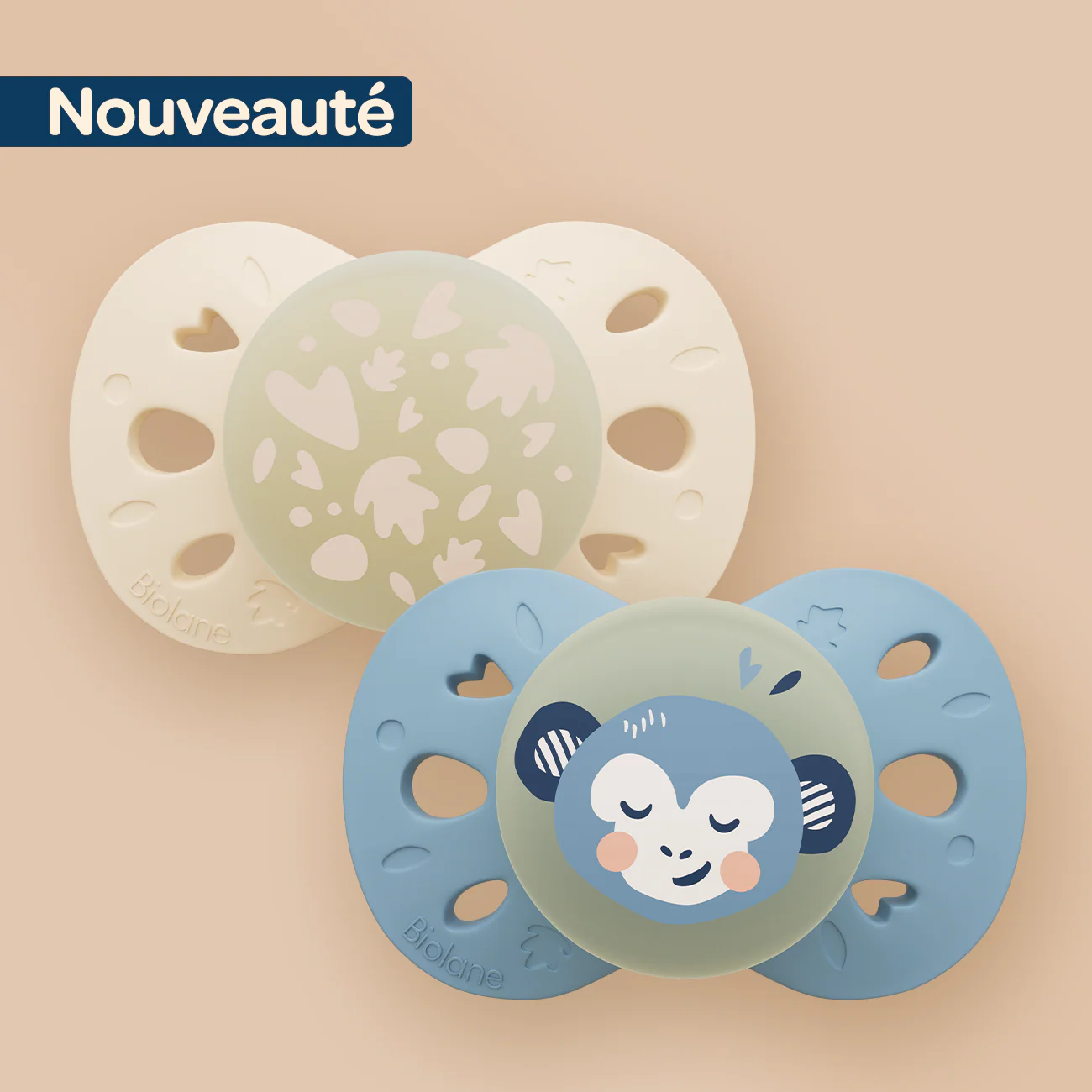 Lot de 2 sucettes nuit anatomiques animaux - Image 8